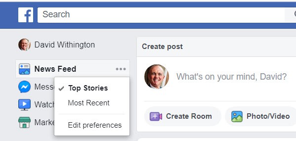 How to see the most recent Facebook posts
