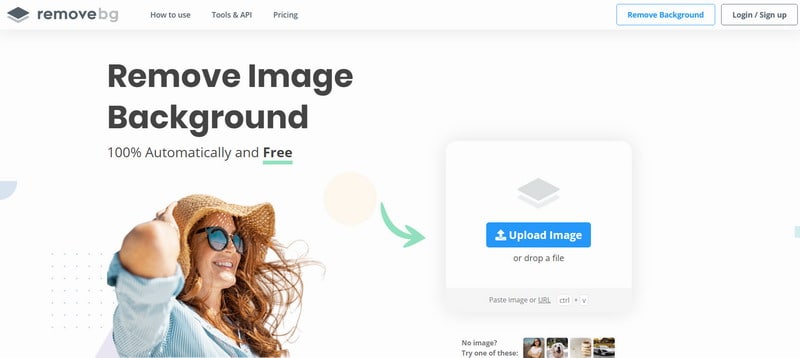 Use RemoveBG to remove the background on a photograph