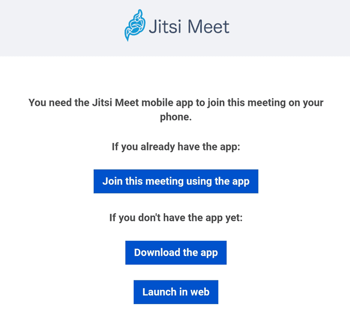 Jitsi on Mobile