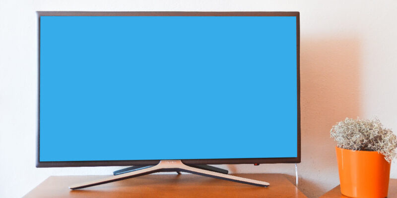TV Screen turned blue