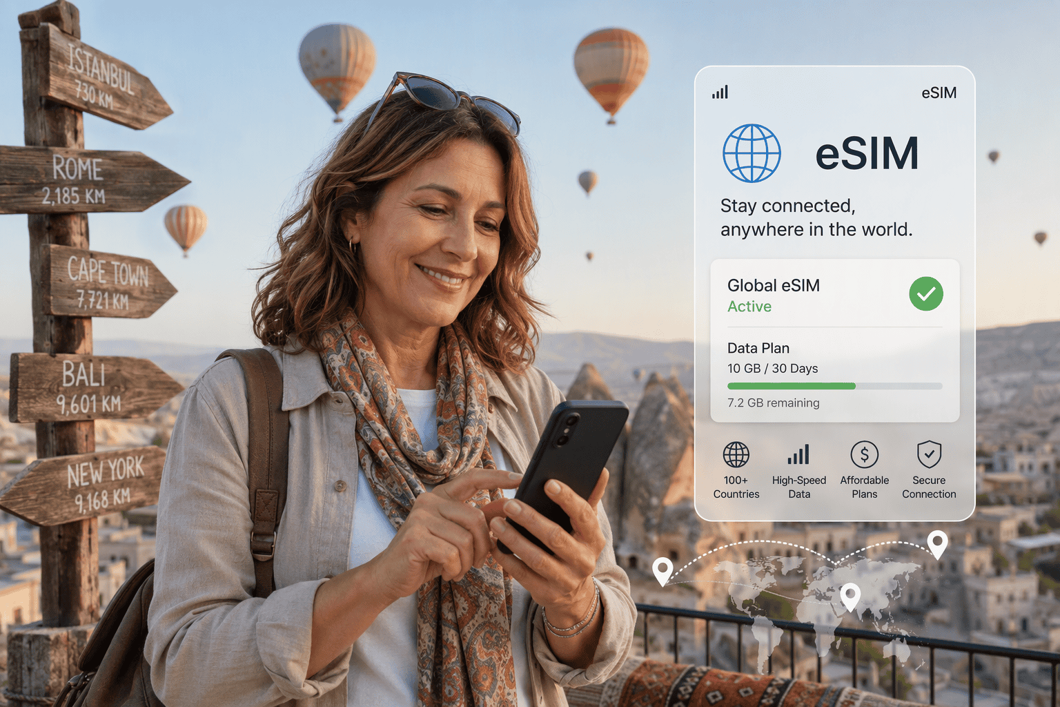 Using an eSIM